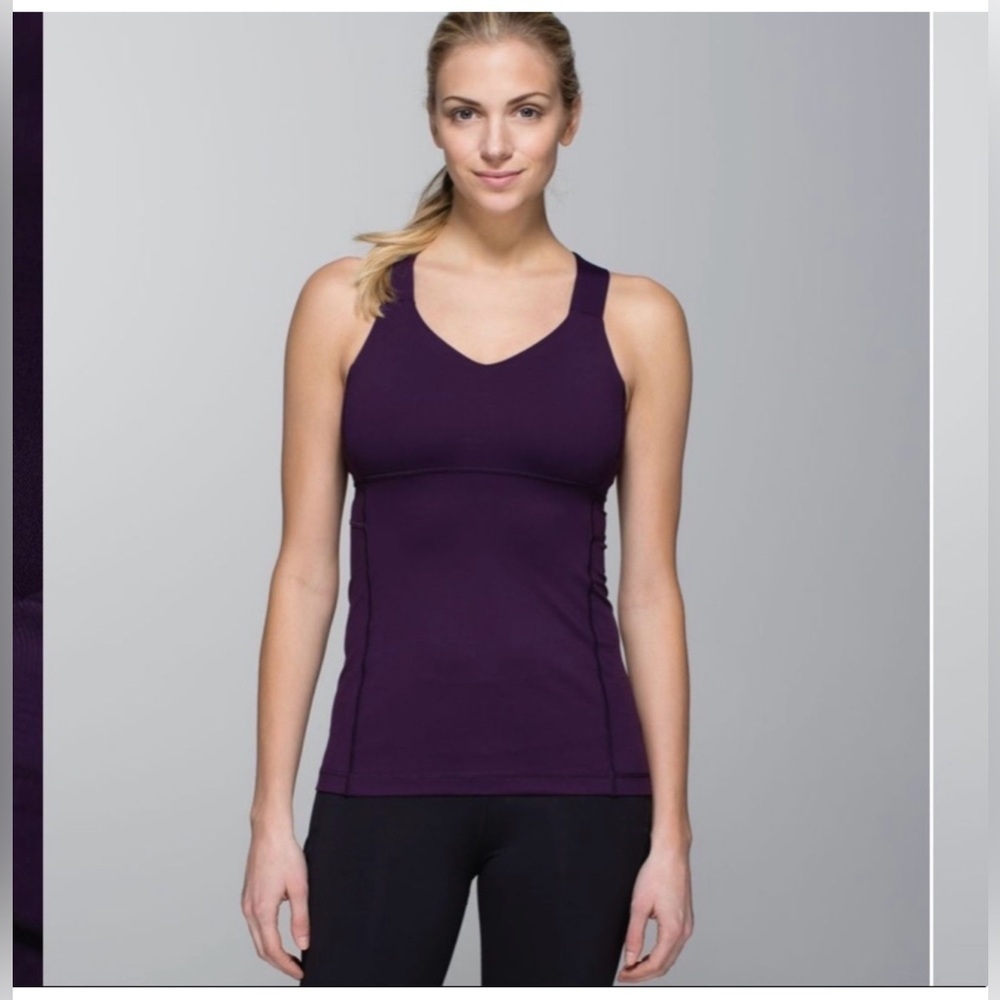 Lululemon Push Ur Limits Purple Tank Top Size 8